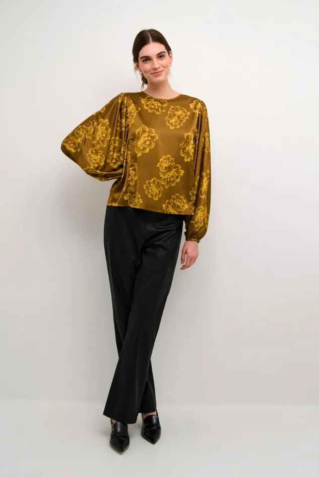 CULTURE Blouses CUrosie Blouse Yellow Flower 8211 Women