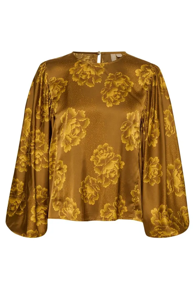 CULTURE Blouses CUrosie Blouse Yellow Flower 8211 Women
