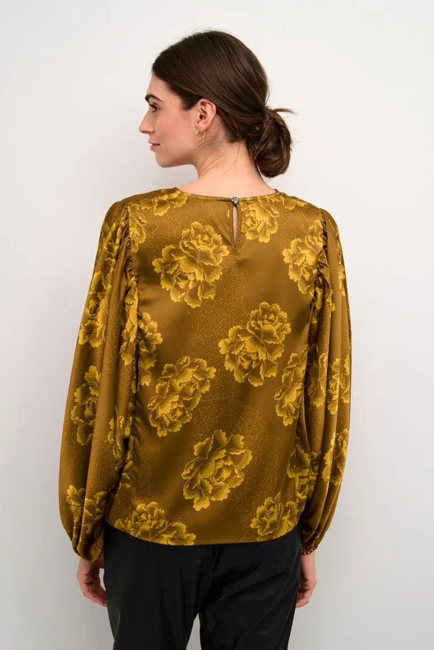 CULTURE Blouses CUrosie Blouse Yellow Flower 8211 Women