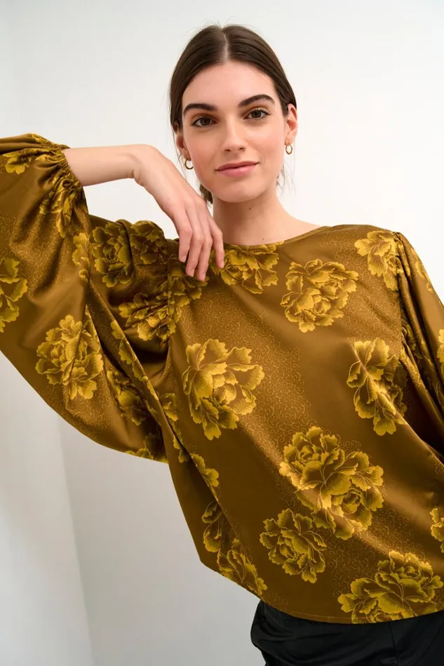 CULTURE Blouses CUrosie Blouse Yellow Flower 8211 Women