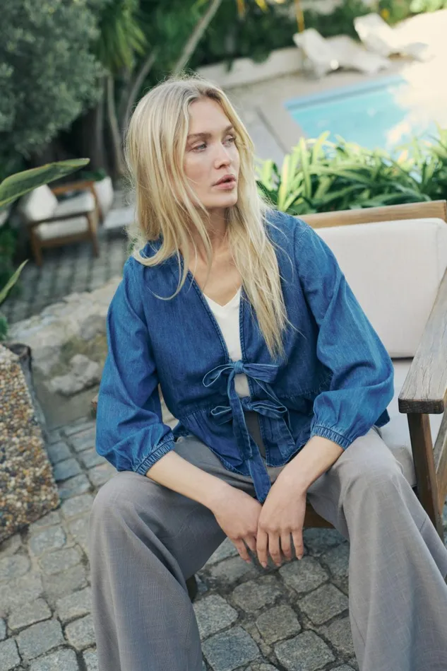 CULTURE Blouses CUspenca Denim Blouse 8211 Women