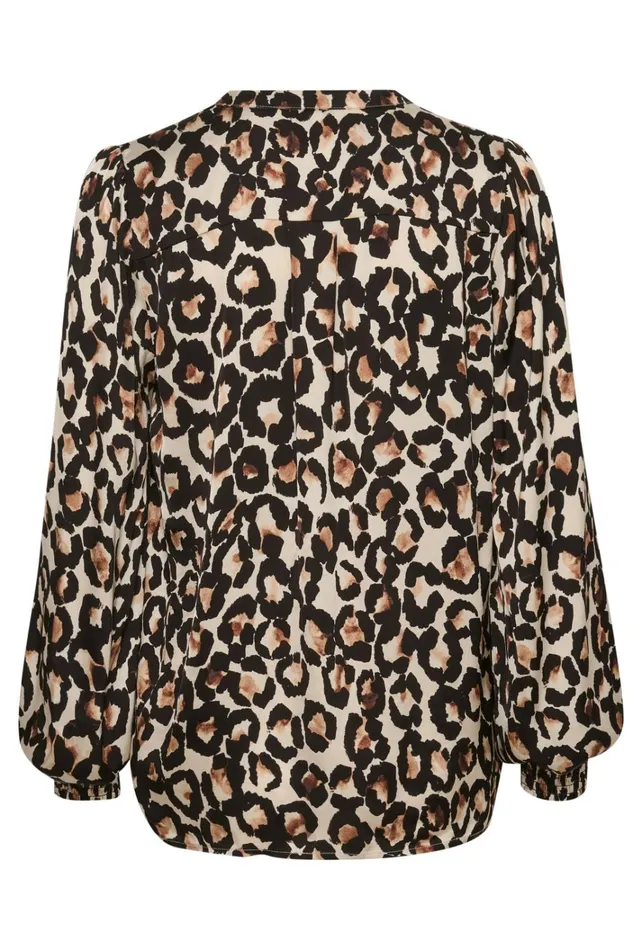 CULTURE Blouses CUvinca Leopard Blouse Oyster Gray 8211 Women
