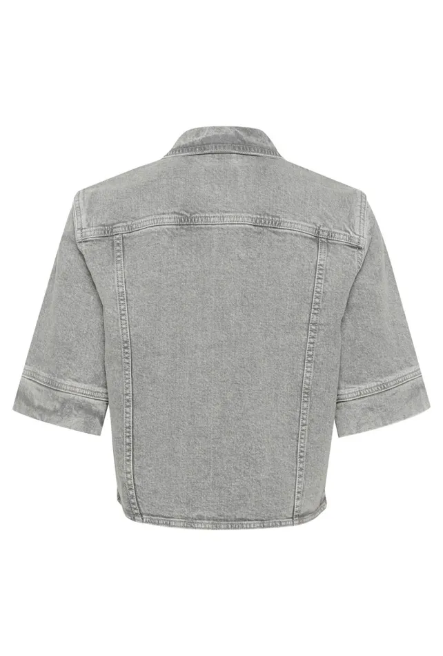 CULTURE Denim Styles CUami Denim Jacket Light Grey Wash 8211 Women