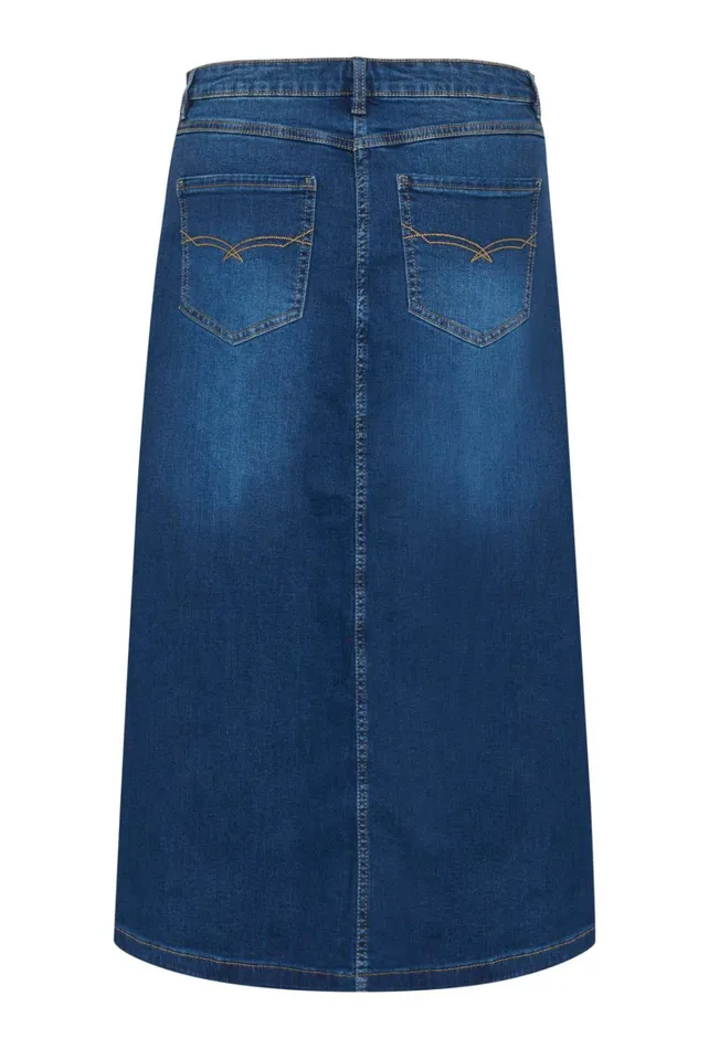 CULTURE Denim Styles CUami Denim Skirt Dark Blue Wash 8211 Women