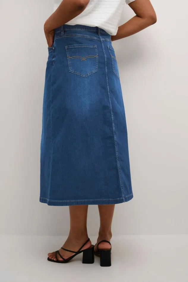 CULTURE Denim Styles CUami Denim Skirt Dark Blue Wash 8211 Women