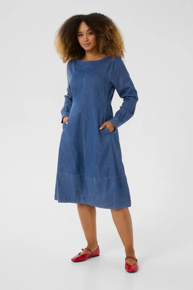 CULTURE Denim Styles CUarpa Denim Dress Dark Blue Wash 8211 Women
