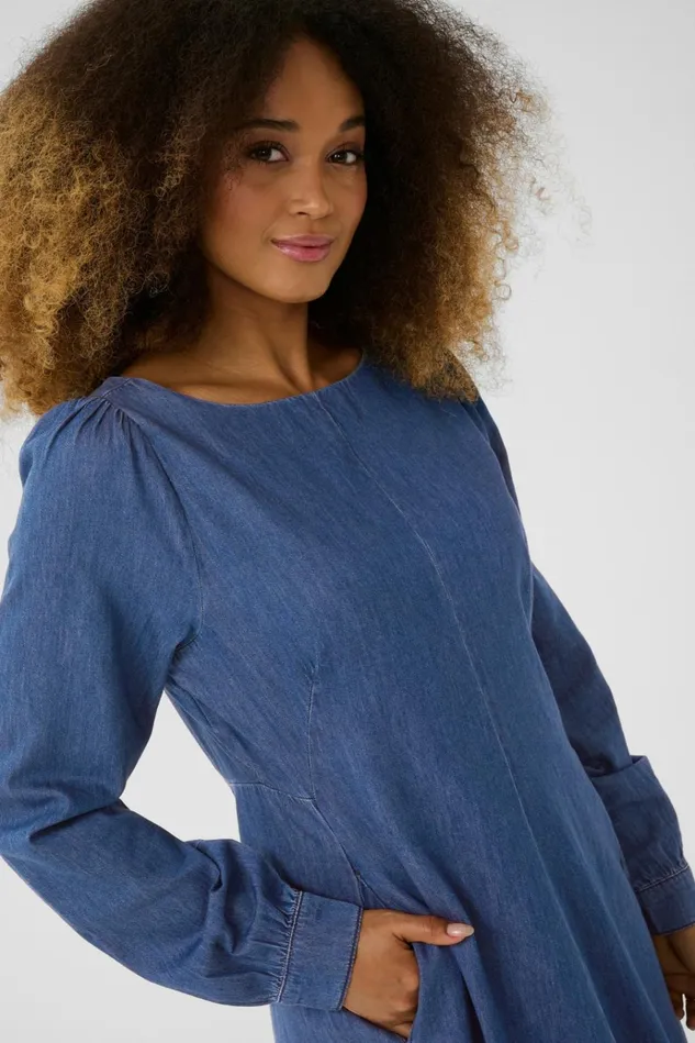 CULTURE Denim Styles CUarpa Denim Dress Dark Blue Wash 8211 Women