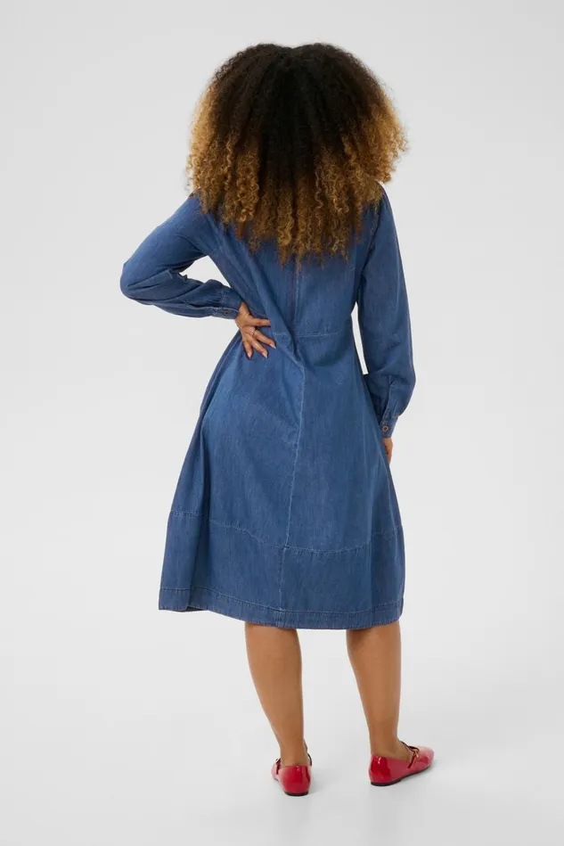 CULTURE Denim Styles CUarpa Denim Dress Dark Blue Wash 8211 Women