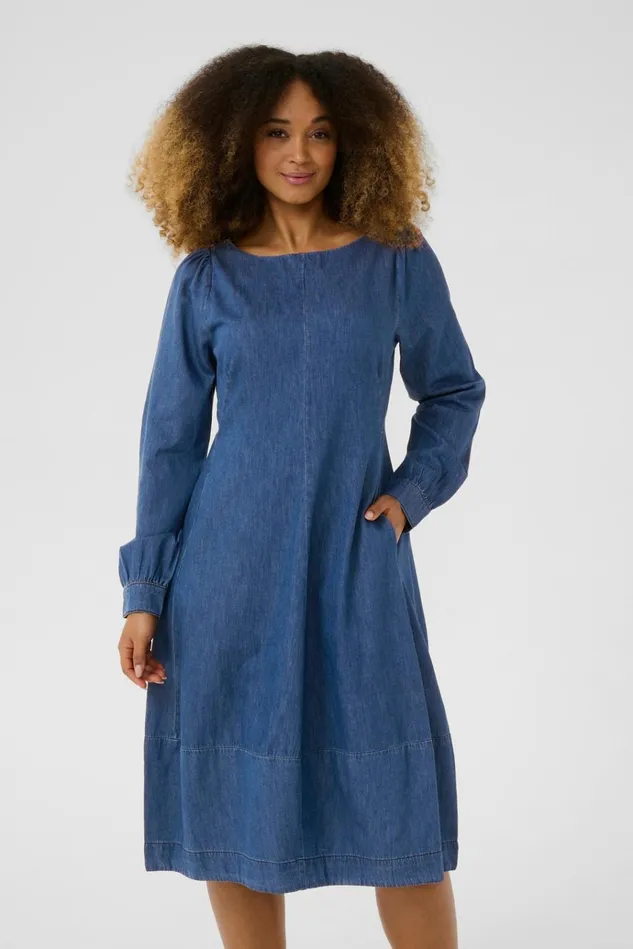 CULTURE Denim Styles CUarpa Denim Dress Dark Blue Wash 8211 Women