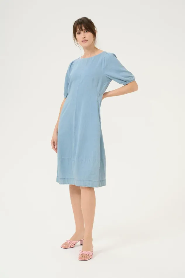CULTURE Denim Styles CUriva Dress Light Blue Wash 8211 Women
