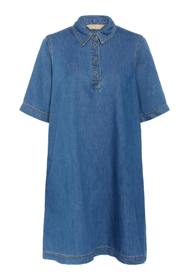 CULTURE Denim Styles CUwinnie Denim Dress Dark Blue Wash 8211 Women
