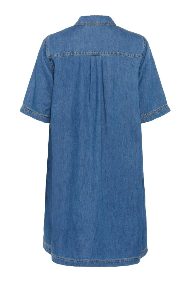 CULTURE Denim Styles CUwinnie Denim Dress Dark Blue Wash 8211 Women