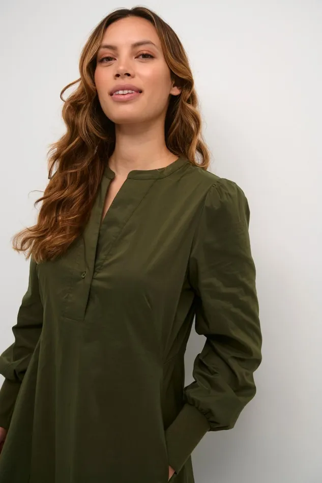 CULTURE Dresses CUantoinett Dress Burnt Olive 8211 Women