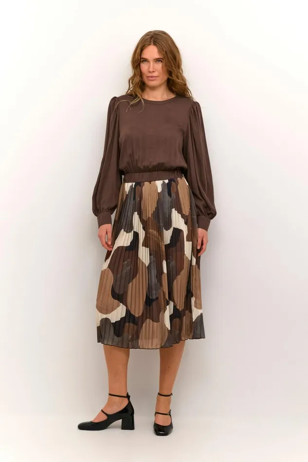 CULTURE Dresses CUcarly Dress Brown Art 8211 Women