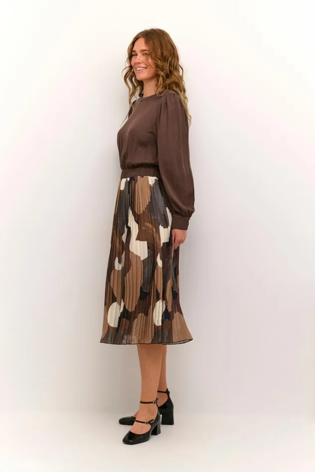 CULTURE Dresses CUcarly Dress Brown Art 8211 Women