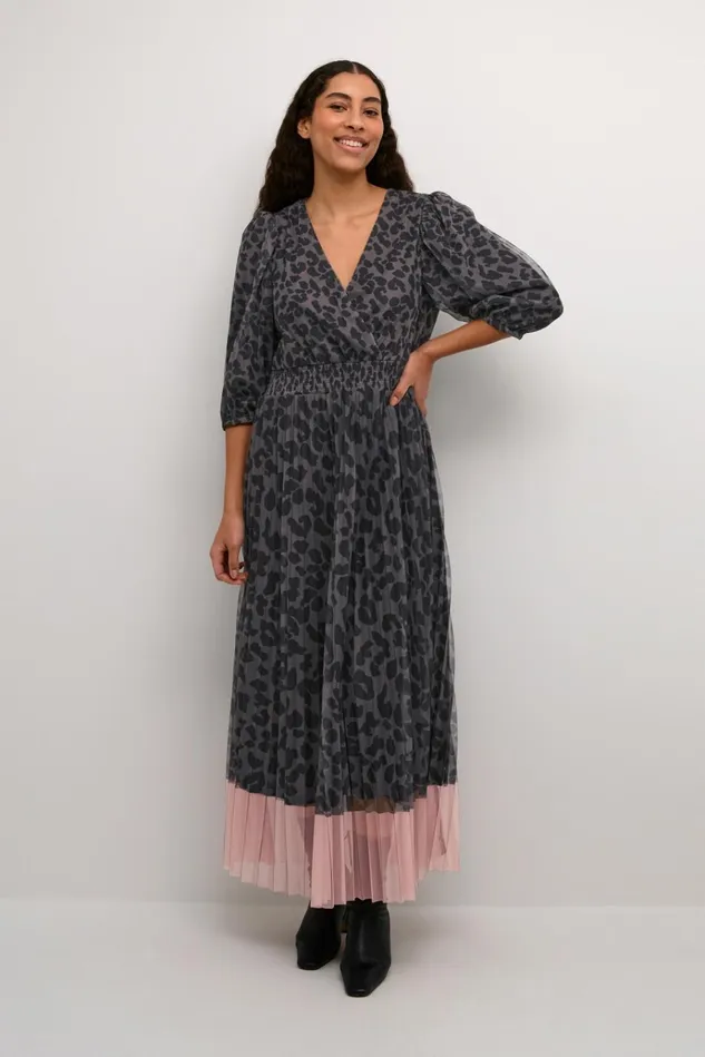 CULTURE Dresses CUchancy Dress Grey Leopardpink 8211 Women