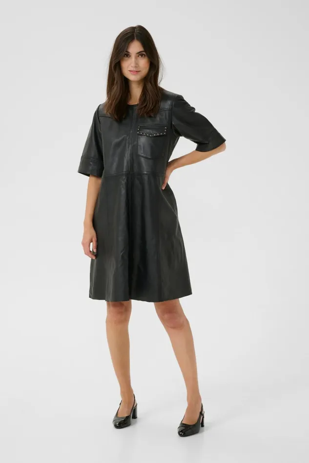 CULTURE Dresses CUclaudette Leather Dress 8211 Women
