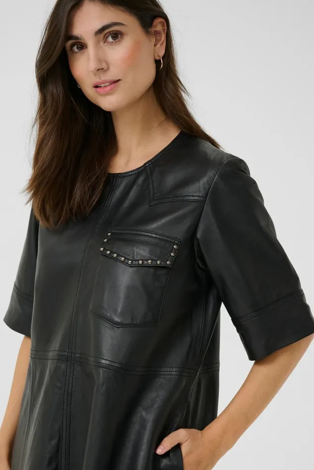 CULTURE Dresses CUclaudette Leather Dress 8211 Women