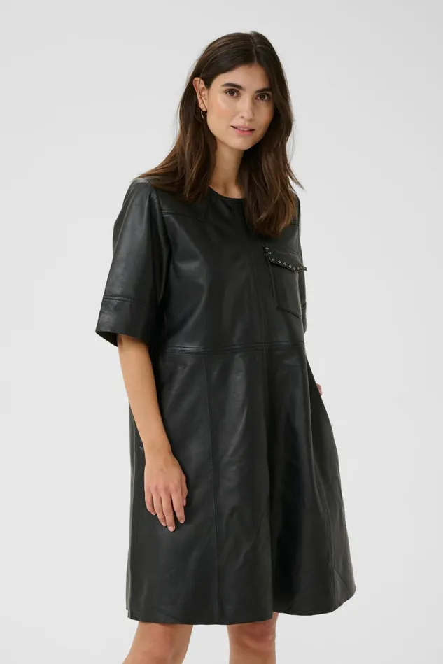 CULTURE Dresses CUclaudette Leather Dress 8211 Women
