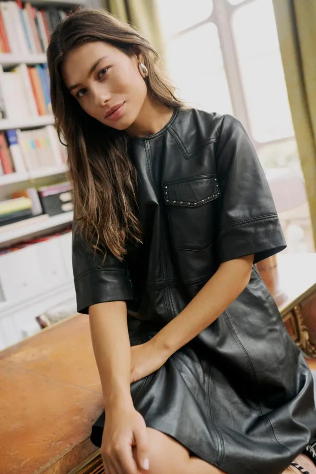 CULTURE Dresses CUclaudette Leather Dress 8211 Women