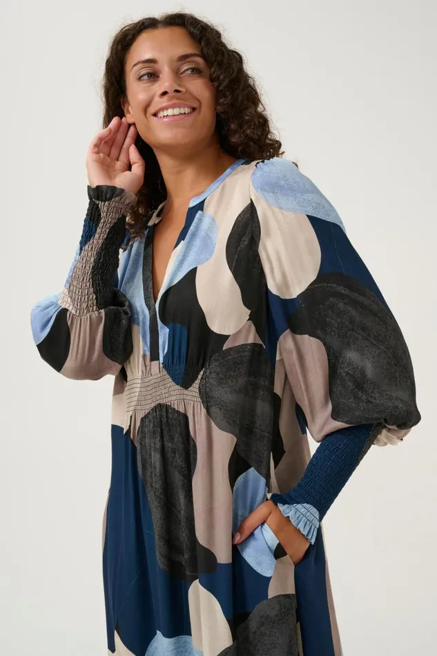 CULTURE Dresses CUdana Dress Blue Art 8211 Women