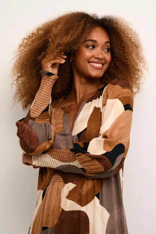 CULTURE Dresses CUdana Dress Brown Art 8211 Women