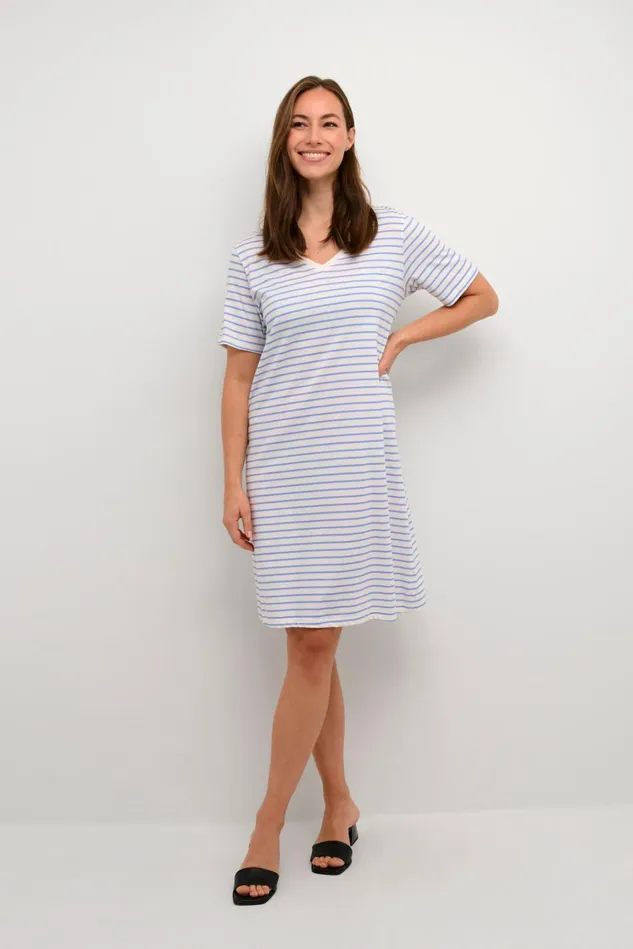 CULTURE Dresses CUdeia Dress Whiteblue Stripe 8211 Women