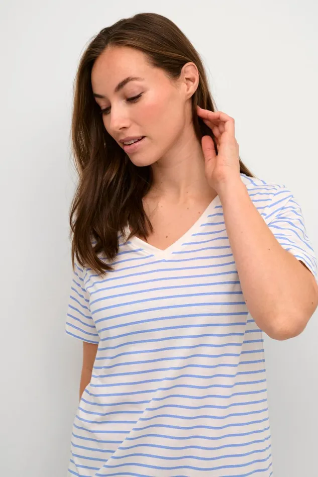 CULTURE Dresses CUdeia Dress Whiteblue Stripe 8211 Women
