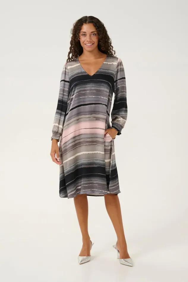 CULTURE Dresses CUibla Dress Black Stripes 8211 Women