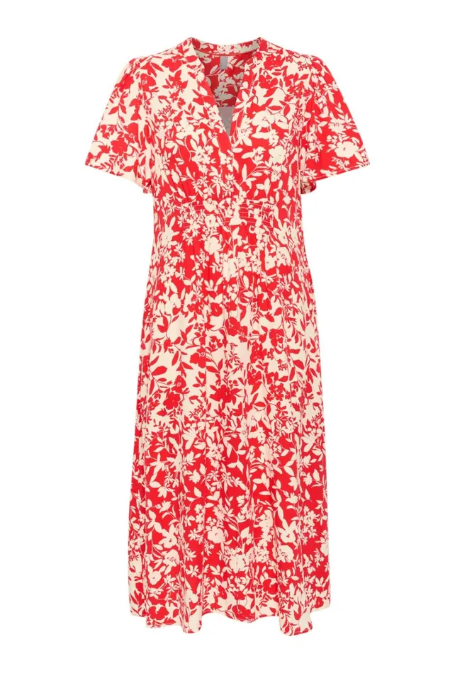 CULTURE Dresses CUjenny Dress Red Whitecap Flower 8211 Women
