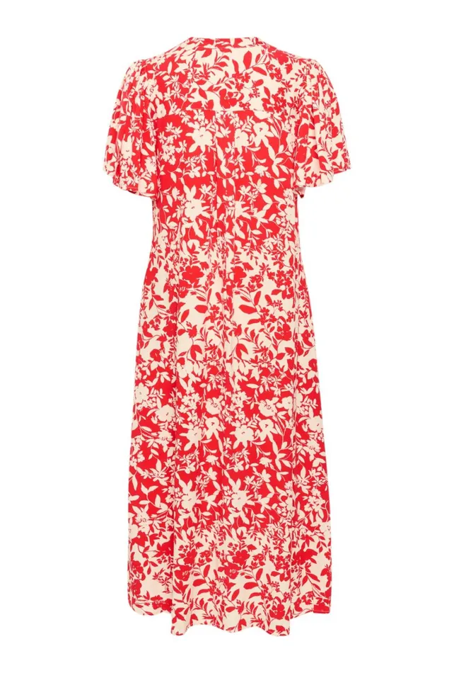 CULTURE Dresses CUjenny Dress Red Whitecap Flower 8211 Women