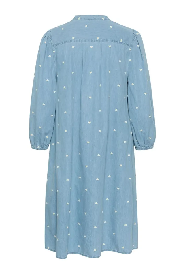 CULTURE Dresses CUmichelle Dress Light Bluewhite Hearts 8211 Women