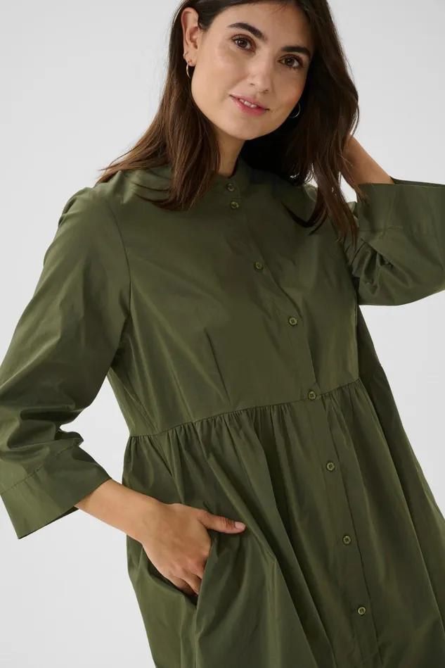 CULTURE Dresses CUpoca Dress Burnt Olive 8211 Women