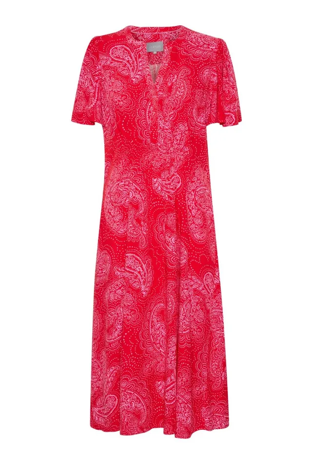 CULTURE Dresses CUpolly Dress Redpink Paisley 8211 Women