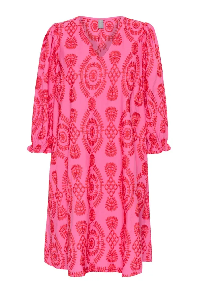 CULTURE Dresses CUtia Dress With Embroidery Fuchsia Pink 8211 Women