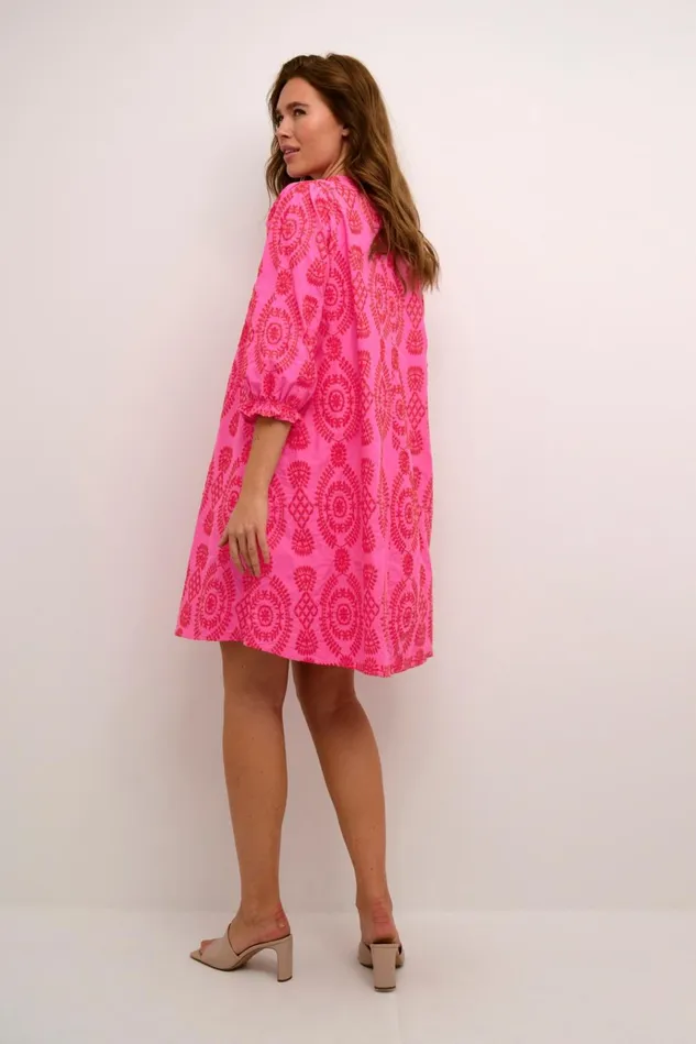 CULTURE Dresses CUtia Dress With Embroidery Fuchsia Pink 8211 Women