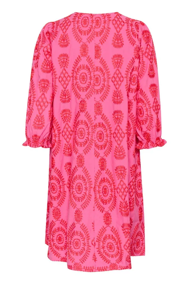 CULTURE Dresses CUtia Dress With Embroidery Fuchsia Pink 8211 Women