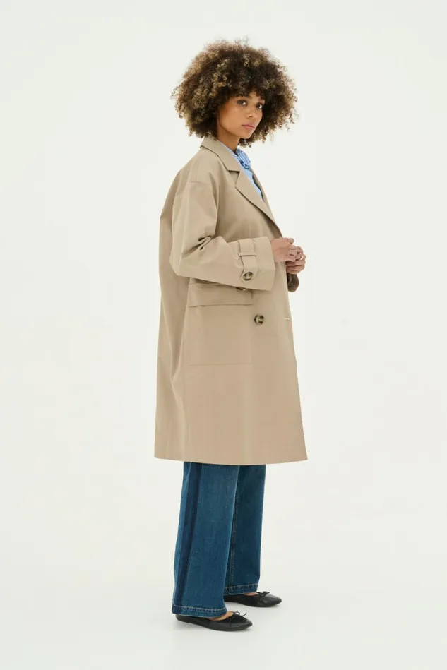 CULTURE Jackets and Coats CUaugustina Trenchcoat With Embroidery 8211 Women