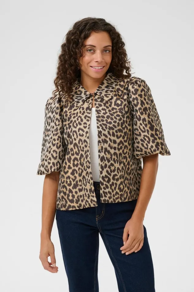 CULTURE Jackets and Coats CUmuxi Leopard Jacket 8211 Women