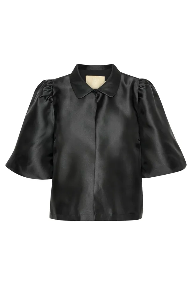 CULTURE Jackets and Coats CUtafta Satin Jacket Black 8211 Women