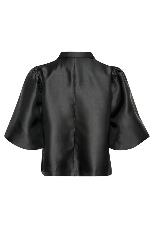 CULTURE Jackets and Coats CUtafta Satin Jacket Black 8211 Women