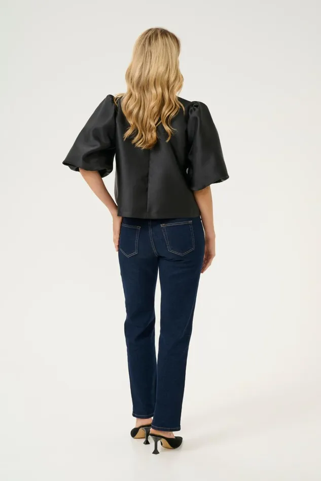 CULTURE Jackets and Coats CUtafta Satin Jacket Black 8211 Women