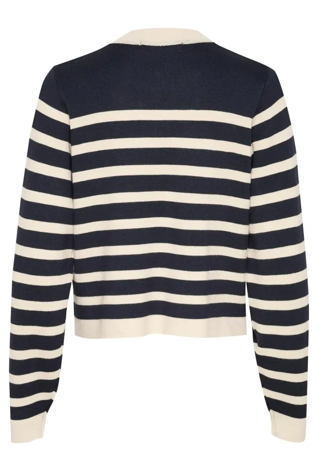 CULTURE Knitwear and Cardigans CUaio Cardigan Dress Blueswhitecap Stripe 8211 Women