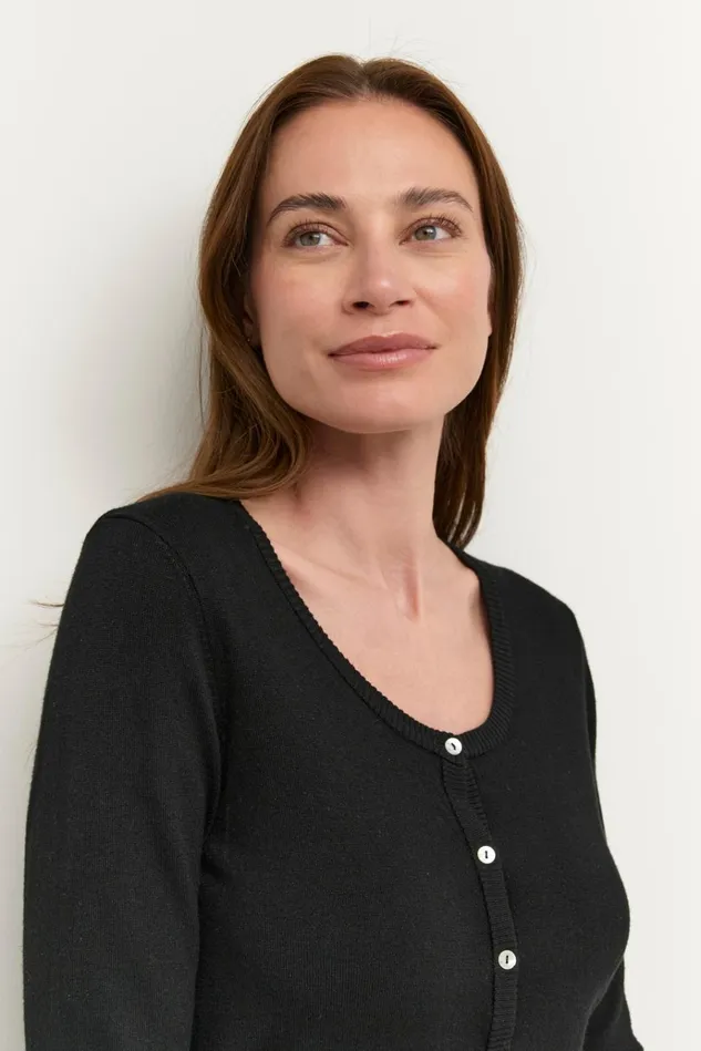 CULTURE Knitwear and Cardigans CUannemarie Cardigan Black 8211 Women