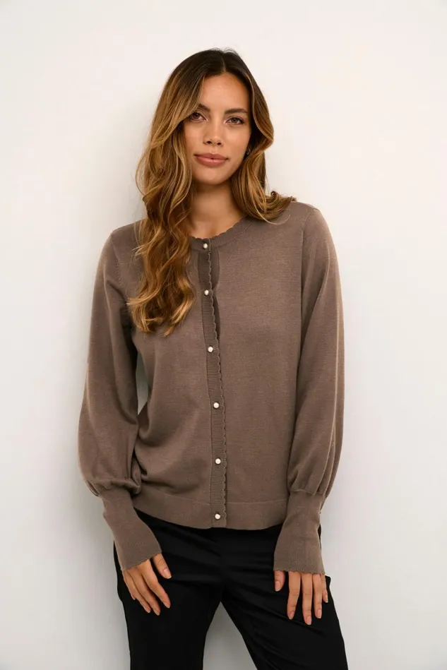 CULTURE Knitwear and Cardigans CUannemarie Cardigan Falcon Melange 8211 Women CULTURE Knitwear and Cardigans CUannemarie Cardigan Falcon Melange 8211 Women