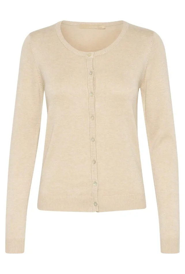 CULTURE Knitwear and Cardigans CUannemarie Cardigan Warm Sand Melange 8211 Women