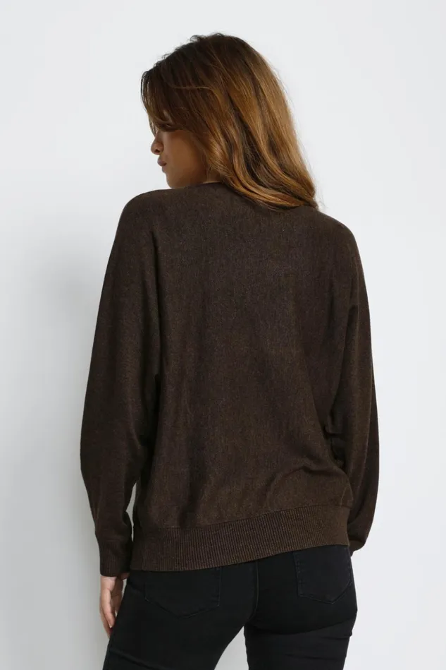 CULTURE Knitwear and Cardigans CUannemarie Pullover Demitasse Melange 8211 Women