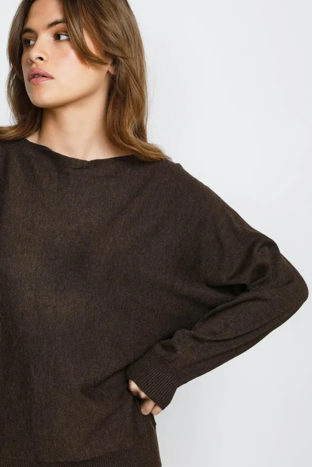 CULTURE Knitwear and Cardigans CUannemarie Pullover Demitasse Melange 8211 Women