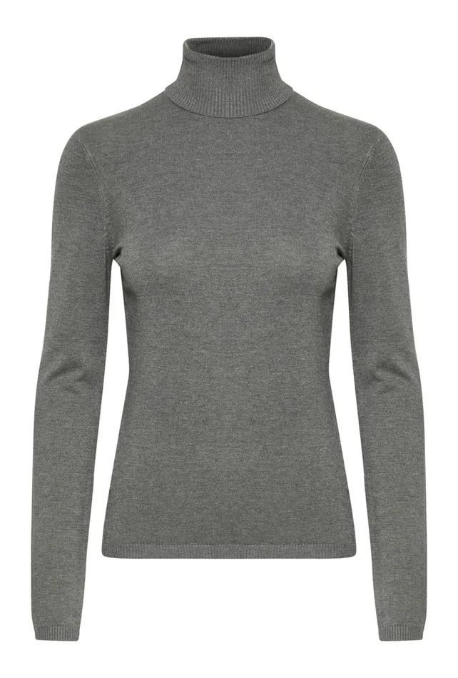 CULTURE Knitwear and Cardigans CUannemarie Pullover Mid Grey Melange 8211 Women