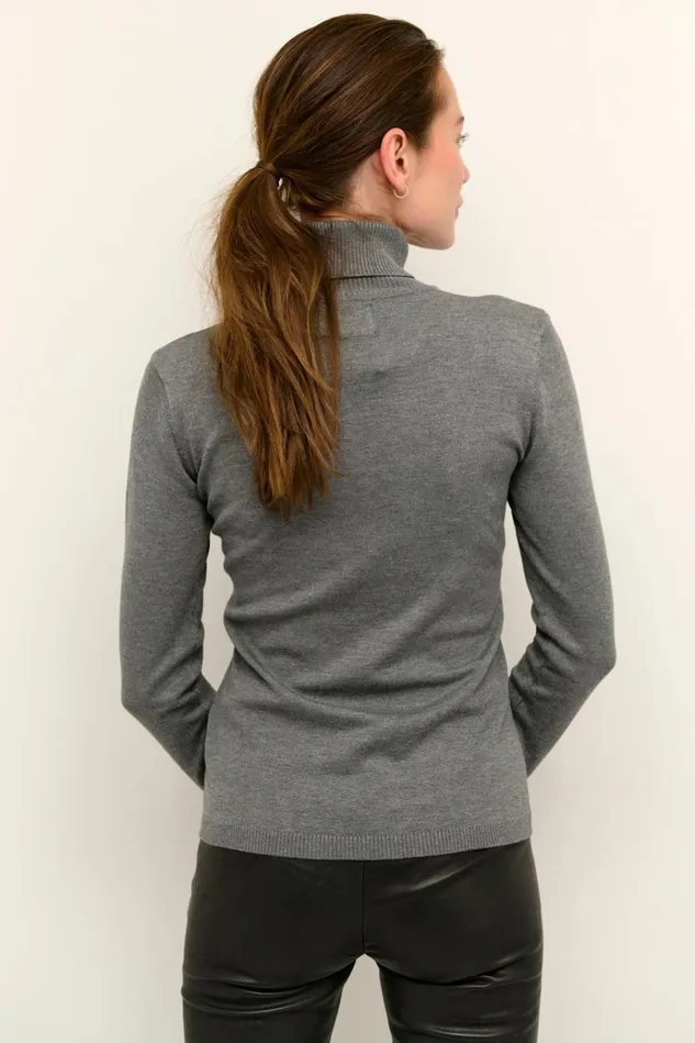 CULTURE Knitwear and Cardigans CUannemarie Pullover Mid Grey Melange 8211 Women